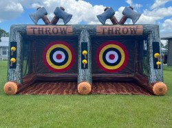 DOUBLE AXE THROW INFLATABLE GAME