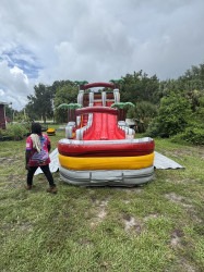 IMG 8085 1752334035 20FT FIRE ISLAND HYBRID DUAL LANE WATERSLIDE