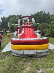 IMG 8086 1752333995 20FT FIRE ISLAND HYBRID DUAL LANE WATERSLIDE